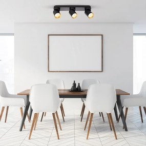 Spotlámpa ANDY 3xGU10/8W/230V fekete/arany