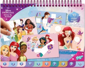 Disney Hercegnők Story puzzle matrica és színező szett