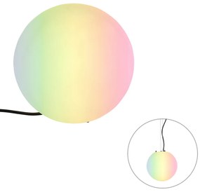 Okos kültéri lámpa fehér 25 cm IP65 WiFi-vel A60 - Nura