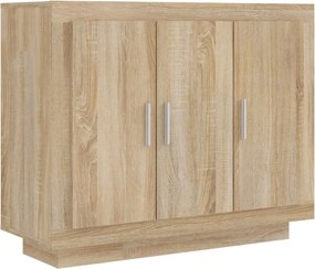 vidaXL sonoma-tölgyszínű szerelt fa tálalóasztal 92 x 35 x 75 cm
