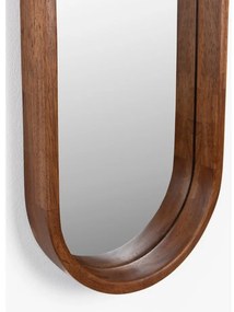 Fali tükör tömörfa kerettel 24x120 cm Nyko – White Label