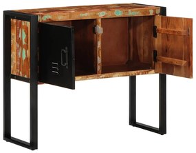 konzolszekrény többszínű 90x35x75 cm tömörfa újrahasznosított