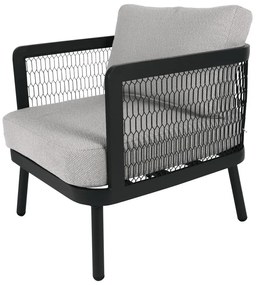 Szürke fém kerti fotel Edinburgh Duo – Rojaplast