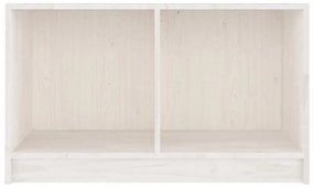 fehér tömör fenyőfa TV-szekrény 70 x 33 x 42 cm
