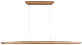 LED Csillár zsinóron LED/26W/230V 4000K 150 cm bükkfa/tömör fa