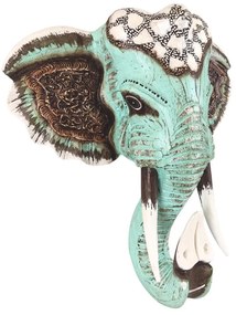 GAYAH menta fa elefánt fali dekoráció 40 cm