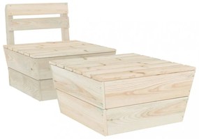 2 részes impregnált lucfenyő kerti társalgószett