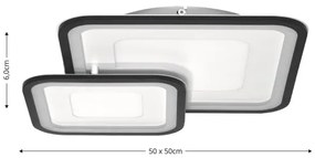 Brilagi - LED fényerőszabályozható mennyezeti lámpa TANDORA LED/49W/230V 3000-6000K + távirányító