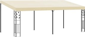 vidaXL krémszínű falra szerelhető pavilon 6 x 3 x 2,5 m