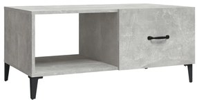 Betonszürke szerelt fa dohányzóasztal 90 x 50 x 40 cm