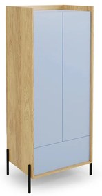 MOBIUS szekrény 2D szín: hikora tölgy/kék horizont