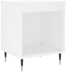 Fehér szerelt fa éjjeliszekrény 40 x 35 x 50 cm