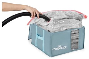 Vákuumos műanyag ruhatároló doboz 42x40x25 cm Blue Edition – Compactor