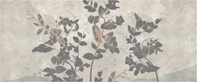 Kép - texturált levelek (120x50 cm)