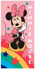 Disney Minnie Rainbow Star fürdőlepedő, strand törölköző 70x140 cm