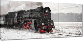Vászonkép 150x70 Mozdony Ol49-59 Hó