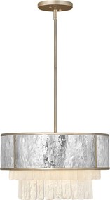 ELSTEAD QN-REVERIE-4P-CPG REVERIE Kristály Függesztett Lámpa Halványszürke, Pezsgő Arany E14 IP20