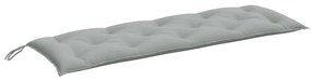 2 db melange világosszürke szövet kerti padpárna 150 x 50 x 7cm