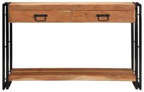 Konzolasztal 120x33x75 cm Tömör akácfából
