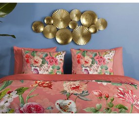 Narancssárga kétszemélyes-hosszabbított pamut-szatén ágyneműhuzat 240x220 cm Amalia – Descanso