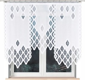 Fehér jacquard kész panel kész jacquard függöny 140x160 mintával