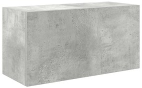 betonszürke szerelt fa fali fürdőszobaszekrény 60 x 25 x 30 cm