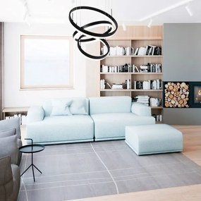 LED dimmelhető csillár zsinóron LED/86W/230V 3000K fekete