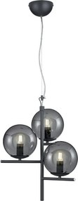 TRIO 302000342 PURE Többágú Függesztett Lámpa Antracit E14 IP20