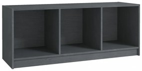 szürke tömör fenyőfa TV-szekrény 104 x 33 x 41 cm