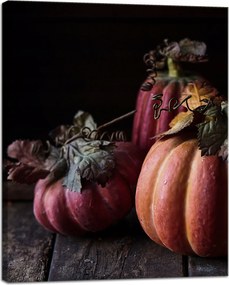 Vászonkép Konyha Tökök piros 40x50 cm