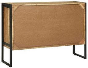 Oldalszekrény 100x30x75 cm Tömör Fa Akác
