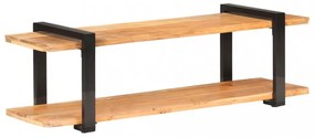 tömör akácfa TV-szekrény 130 x 40 x 40 cm