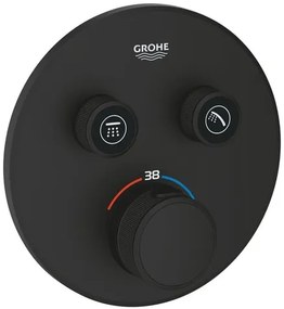Grohe SmartControl zuhany és fürdő csaptelep vakolat alatti rész nélkül phantom black 29507kf0 G29507KF0
