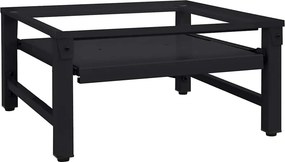 vidaXL Mosógép Talp Fekete 62 x 60,5 x 32,5 cm Acél