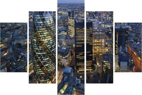Kép - London esti panorámája (150x105 cm)