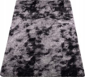 Shaggy Szőnyeg Szürke 160X220 Puha Plüss Csúszásgátló Hosszú Sörtékkel