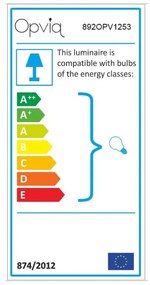 Fekete-fehér fali lámpa Profil – Opviq lights