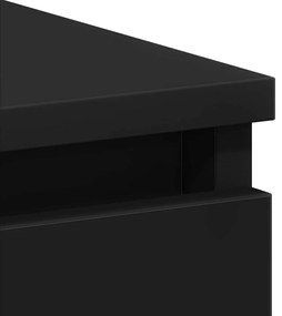 fekete szerelt fa íróasztal 90 x 45 x 76 cm