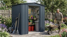 fém kerti ház GLOBEL 63 ANTRACIT LG2528