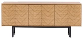 Camden Herringbone komód tölgy dekorral, 175 x 75 cm - Woodman