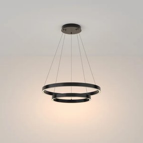 Maytoni MOD058PL-L55B3K - LED Csillár zsinóron RIM LED/61W/230V átm. 60 cm fekete