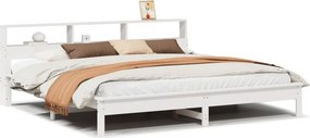 vidaXL fehér tömör fenyőfa ágy matrac nélkül 200 x 200 cm