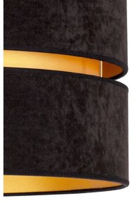 Duolla - Mennyezeti lámpa DUO 1xE27/40W/230V átm. 40 cm fekete/arany