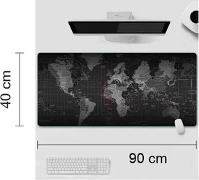 Alátét íróasztalra - világtérkép - 40 x 90 cm