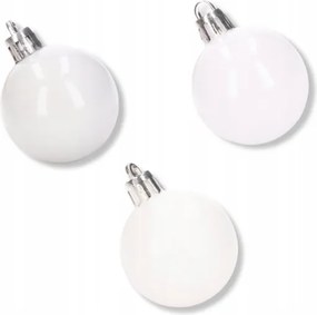 Műanyag labda fehér 6cm, 6 db/csomag