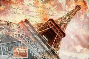 Kép - Eiffel-torony vintage stílusban (90x60 cm)