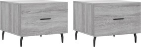 vidaXL 2 db szürke sonoma szerelt fa dohányzóasztal 50 x 50 x 40 cm