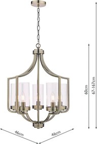 Laura Ashley Joseph 3713708-Q Csillár 5x40W/E14 IP20