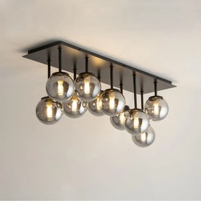Sigma lighting modern mennyezeti lámpa tulia fekete szürke sig33492