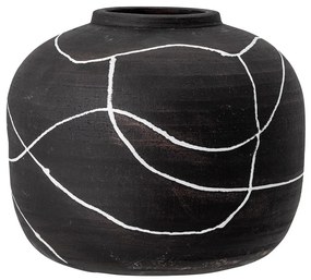 Niza fekete terrakotta váza, magasság 16,5 cm - Bloomingville